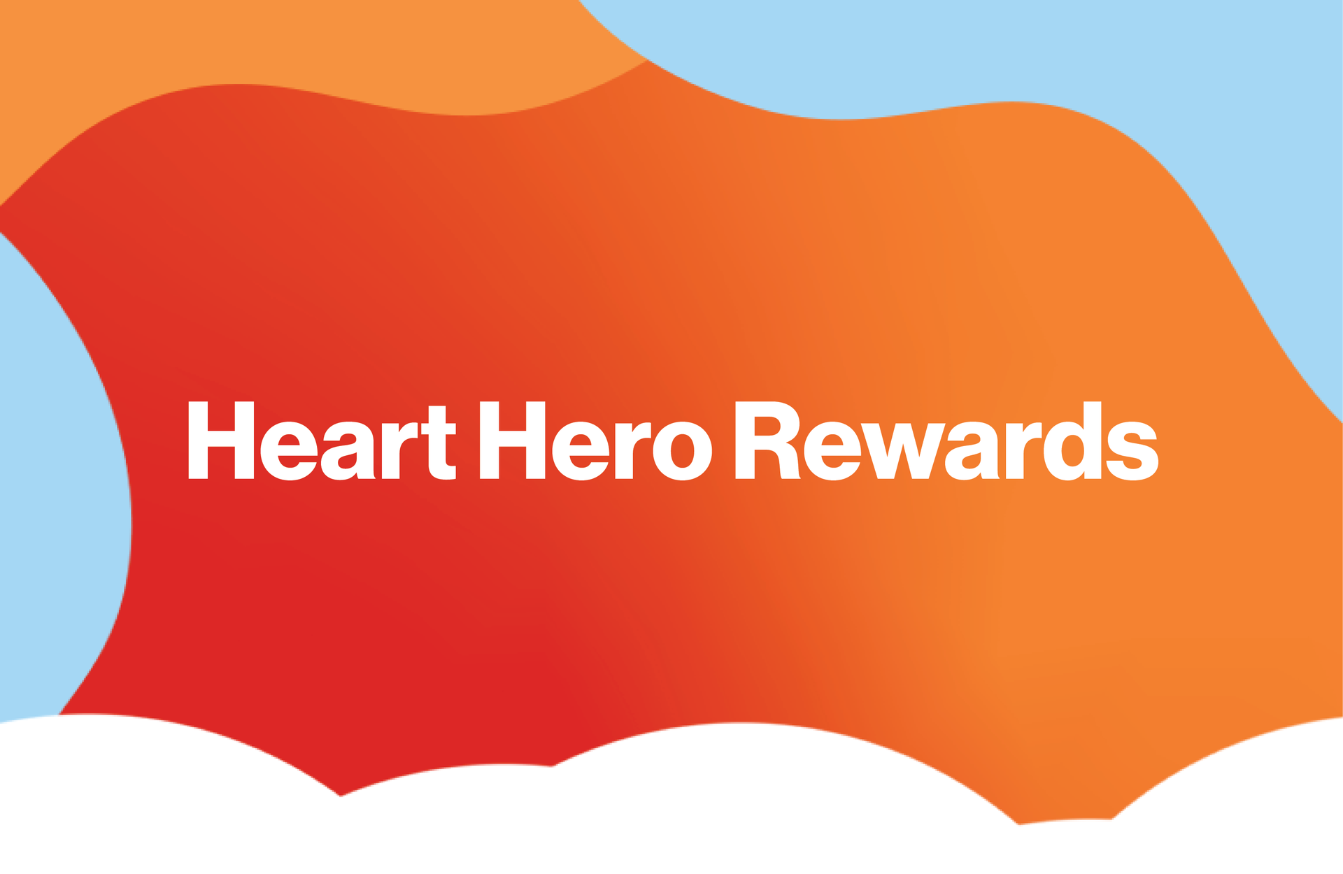 Header with red, orange and blue that reads
