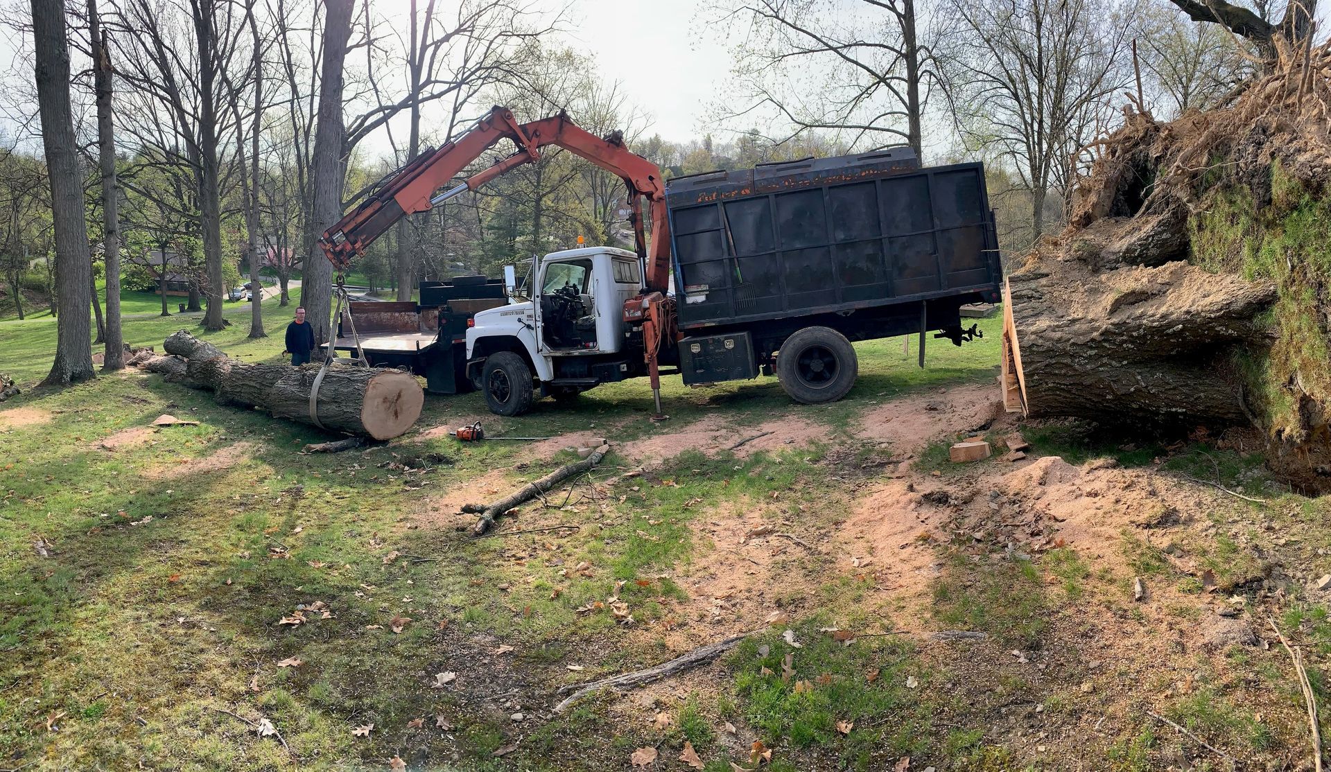 Bucket Truck Tree Removal — Jefferson Hills, PA — Father & Son Tree Service Plus, Inc. Bucket Truck Tree Removal — Jefferson Hills, PA — Father & Son Tree Service Plus, Inc.