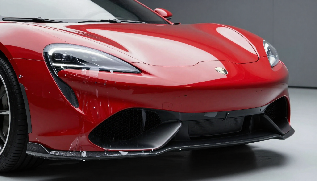 PPF front bumper installation