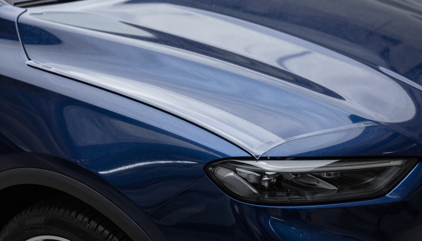 PPF hood and fenders macro detail