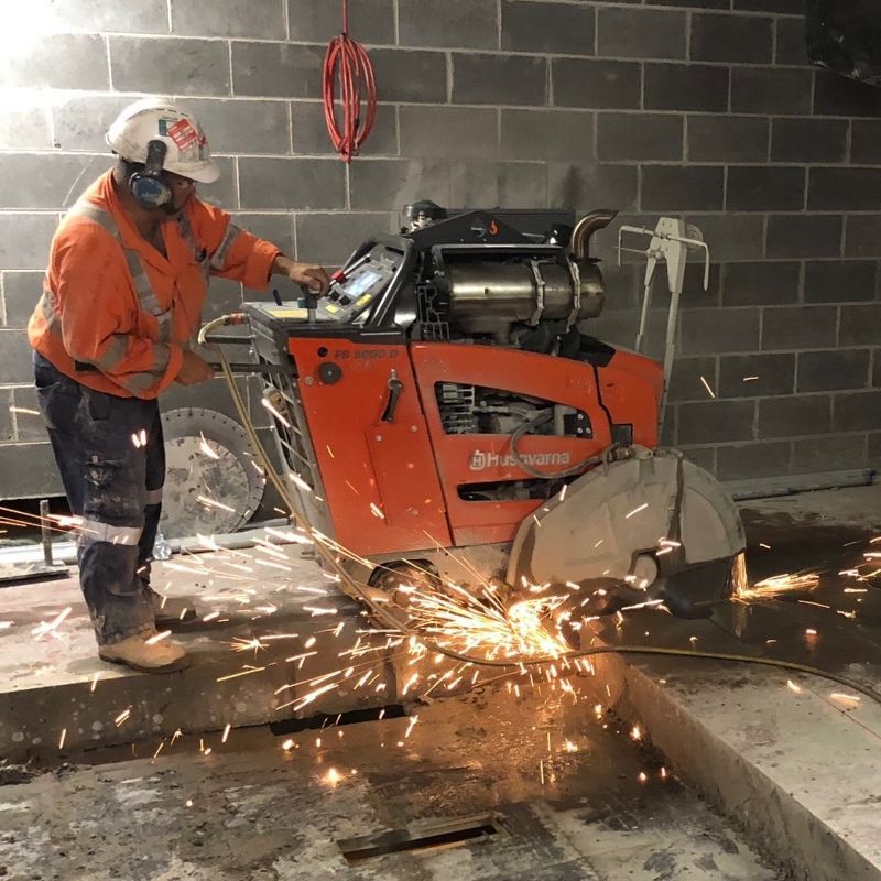 Concrete sawing