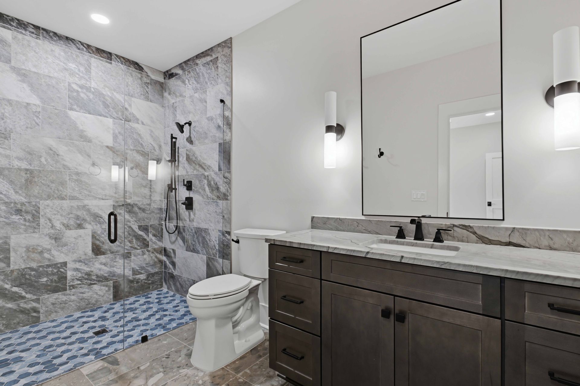 Residential bathroom plumbing installation in Atlanta, GA