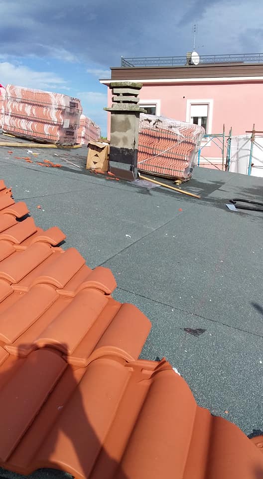 impermeabilizzazione di un tetto civile