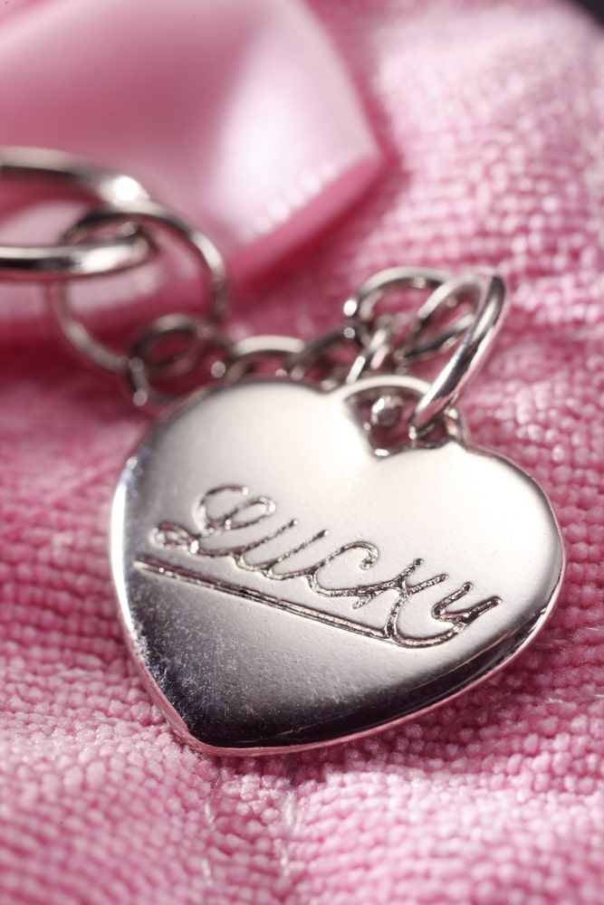 Silver Heart With The Word Lucky Engraved On It — Accolades Awards  Hunter Valley In Maitland, NSW