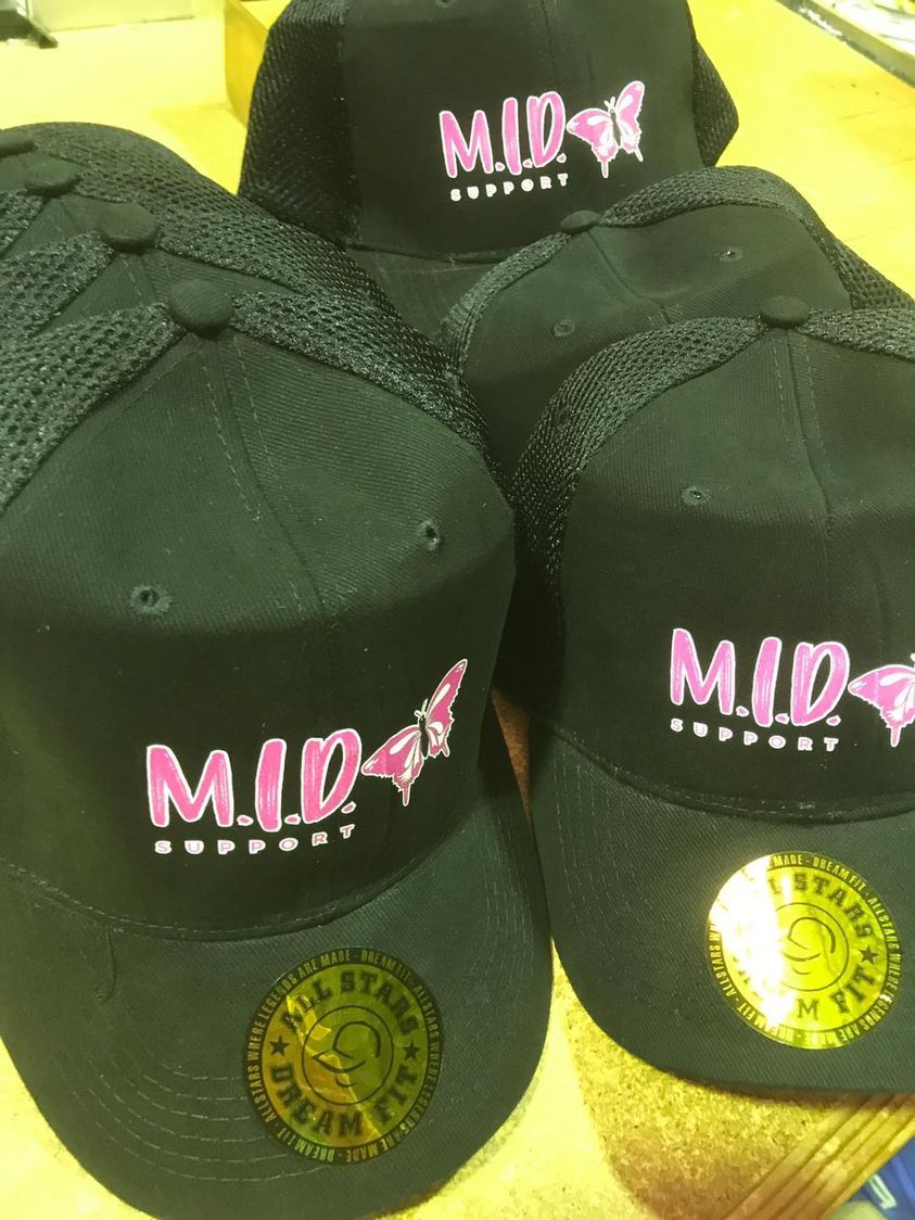 Three Black Hats With The Word Mid On Them — Accolades Awards Hunter Valley In Maitland, NSW