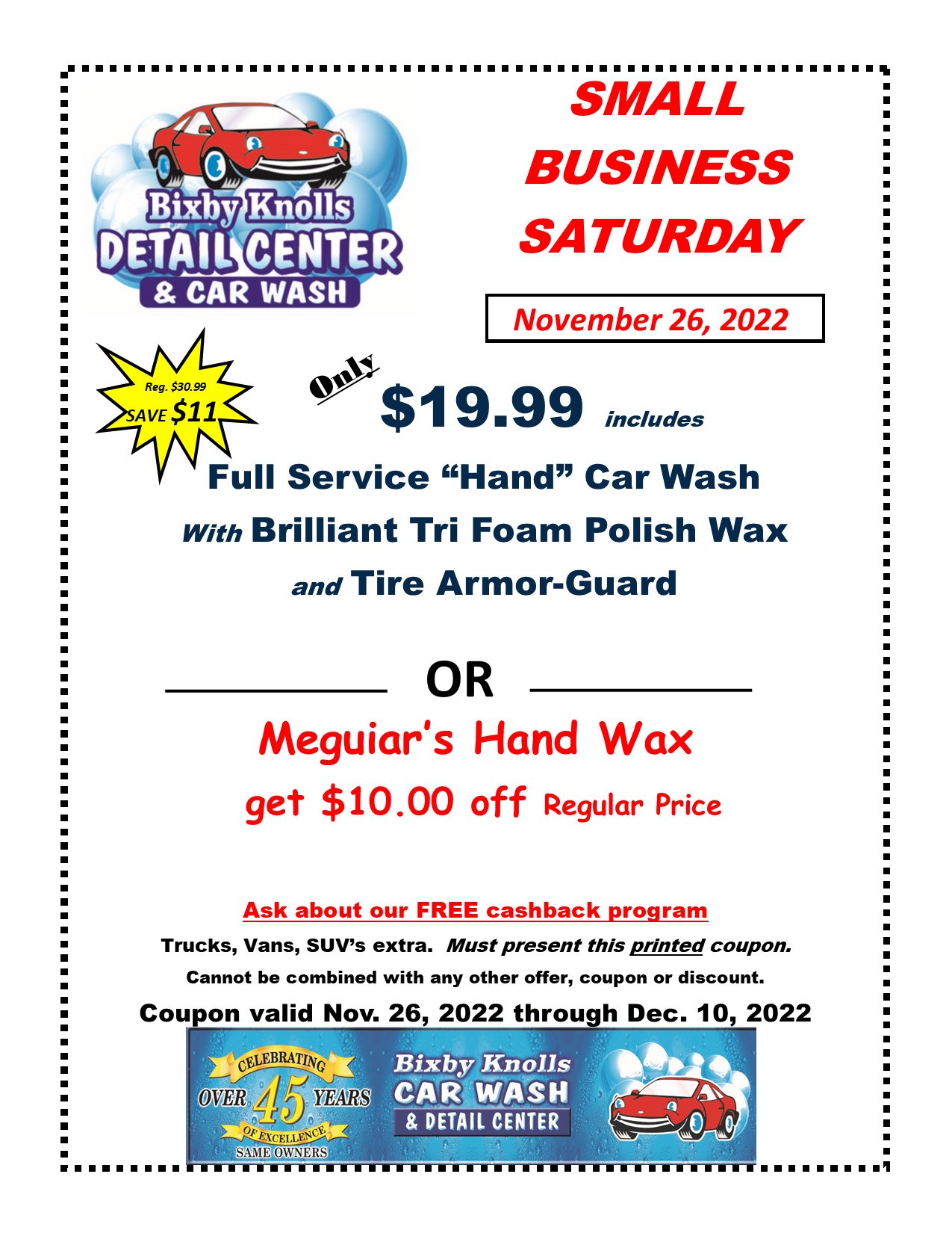 Bixby Knolls Car Wash specials and coupons, Long Beach