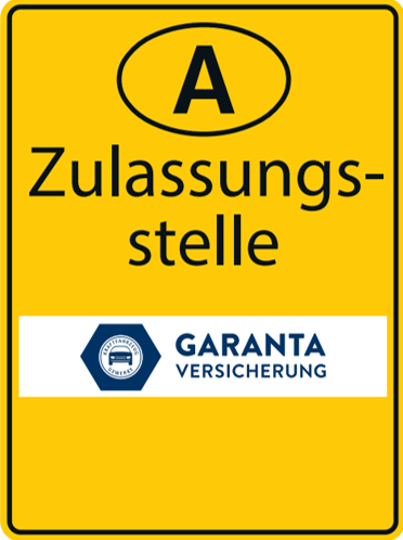 Zulassungsstelle Schild