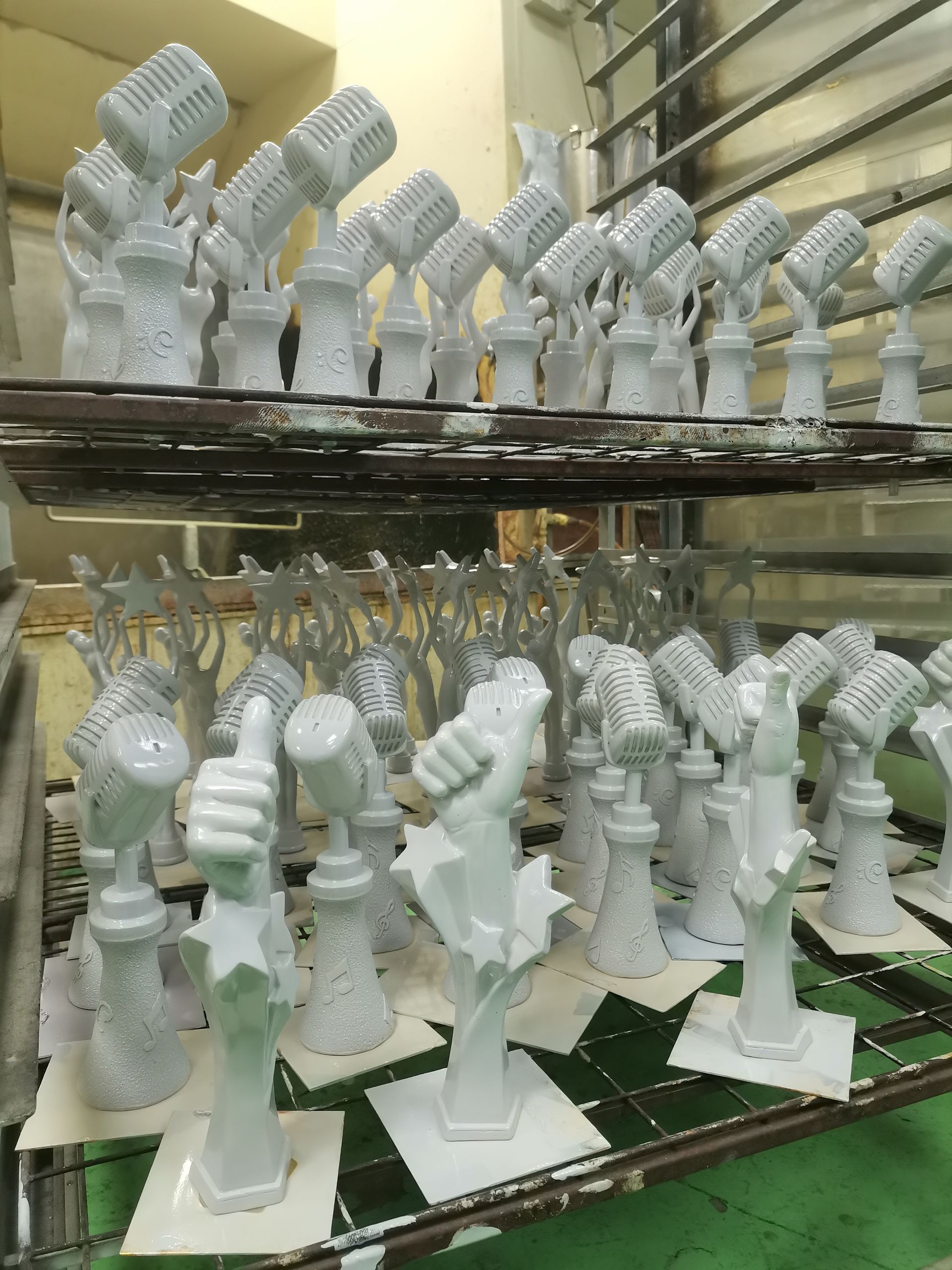 Unfinished trophy sample from a trusted manufacturer – part of the quality control process