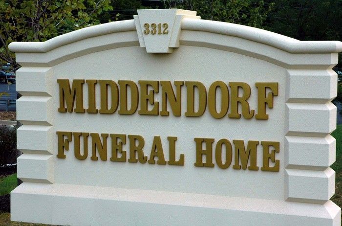 Middendorf Funeral Home sign