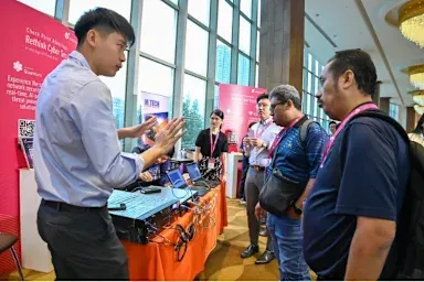 Attendees at the event