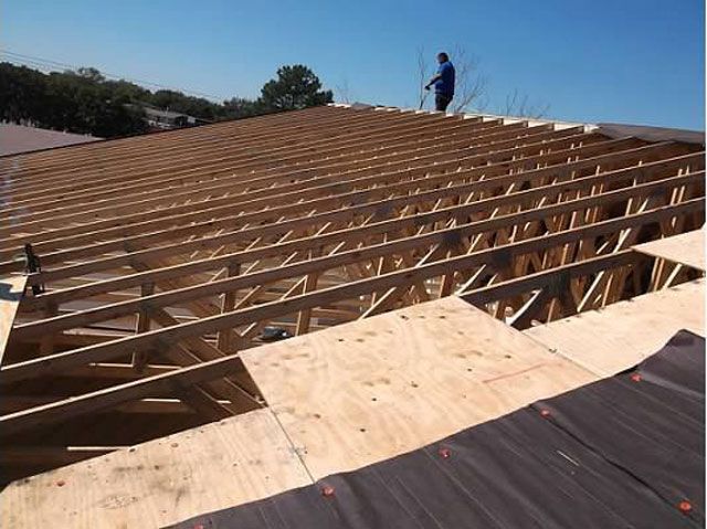 Commercial roof and storm exposure