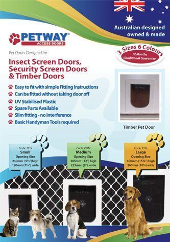 A poster for petway insect screen doors , security screen doors and timber doors.