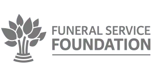 Funeral Service Foundation logo: stylized tree with text 