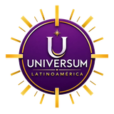 Logotipo de Universum Latinoamérica: círculo morado con rayos dorados y una “U” blanca estilizada.
