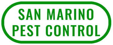 Green-and-white “San Marino Pest Control” logo inside an oval border