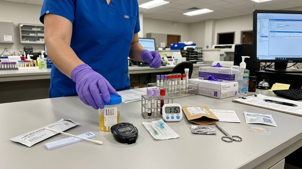 Comparison chart of drug testing speeds