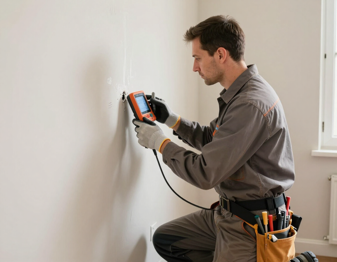 Plumber conducting leak detection in Golden Grove