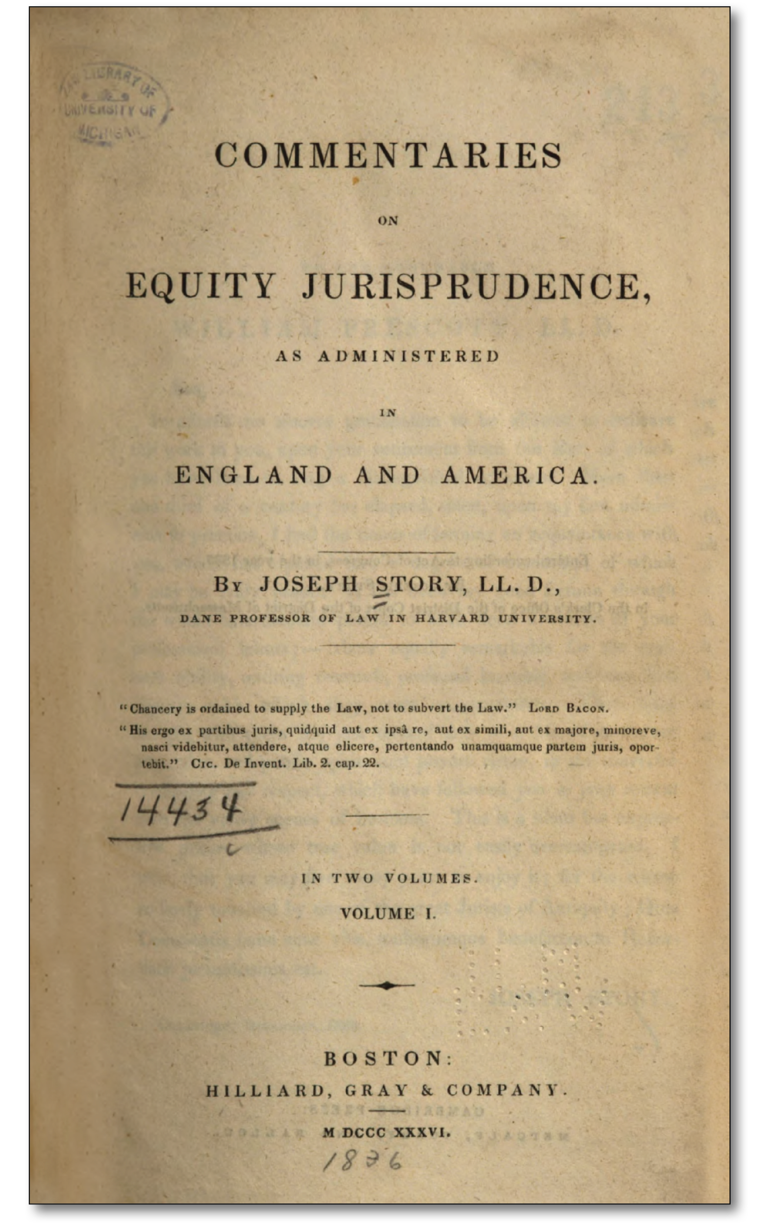 Equity Jurisprudence by Joseph Story