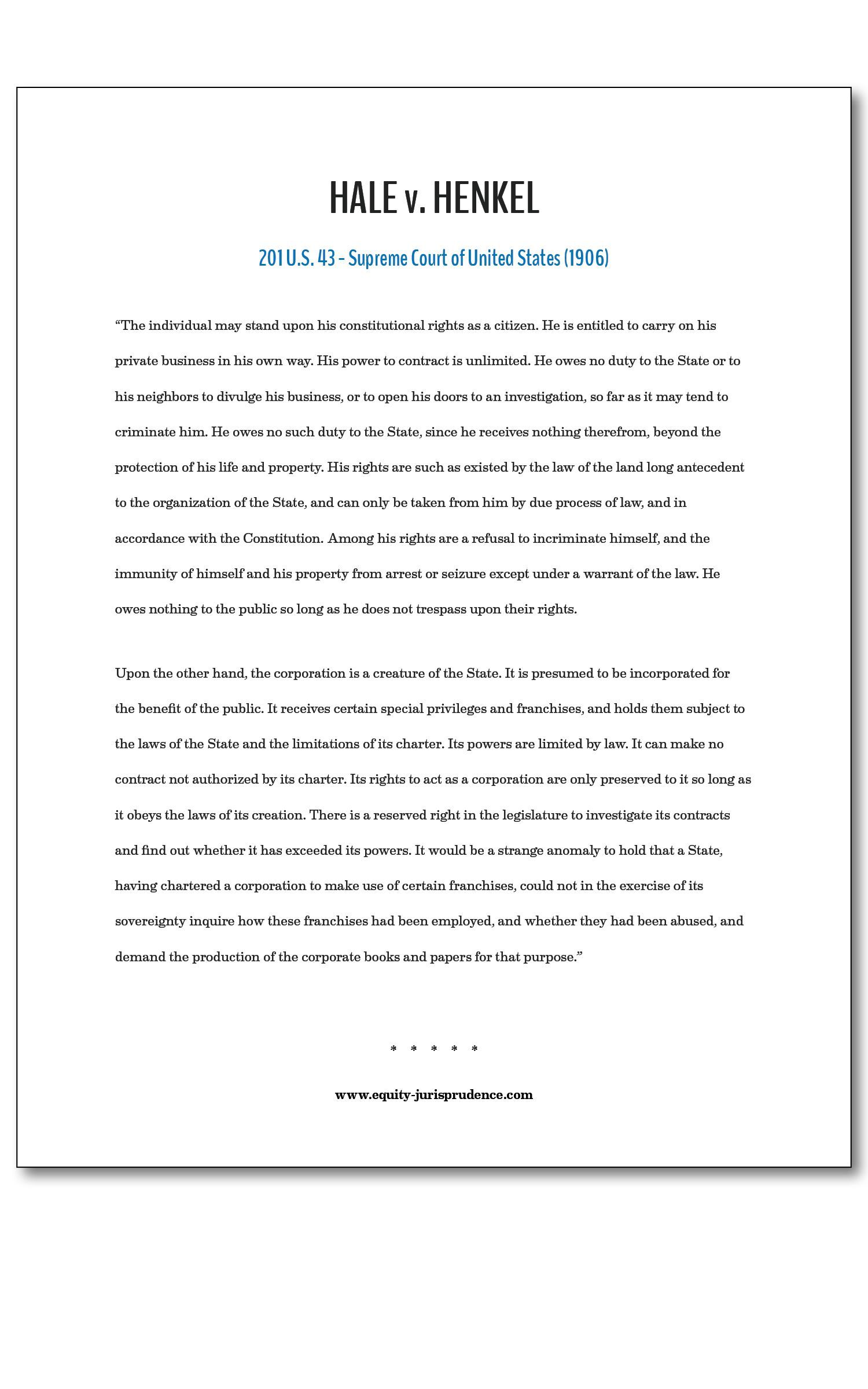The Constitution for the United States of America