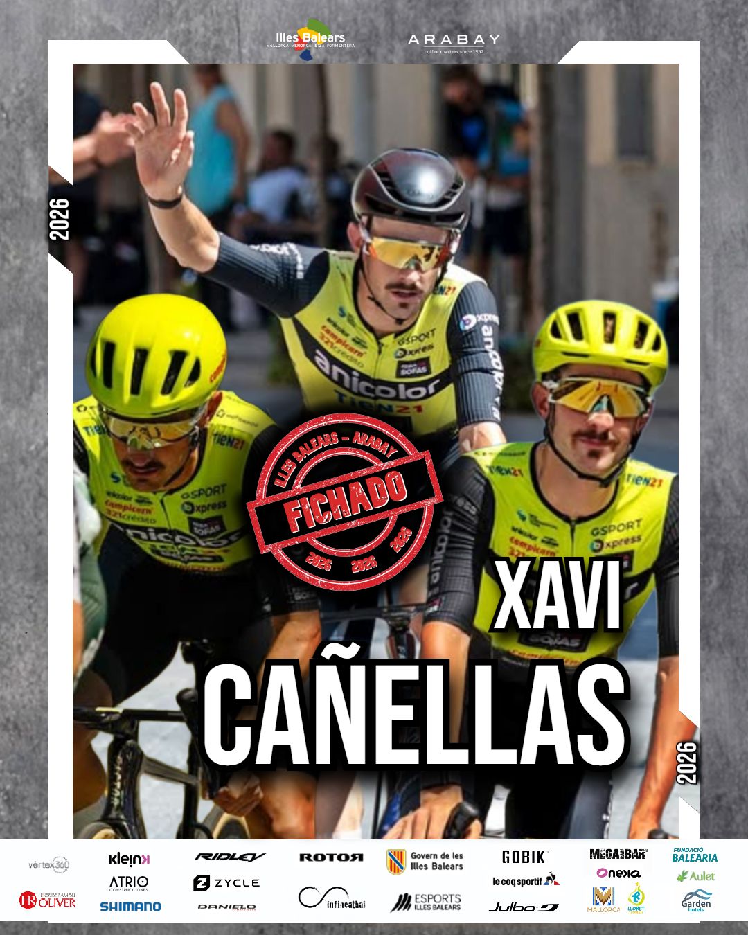 Xavi Ca Ellas Firma Por El Illes Balears Arabay Pro Cycling Team XAVI CANELLAS 