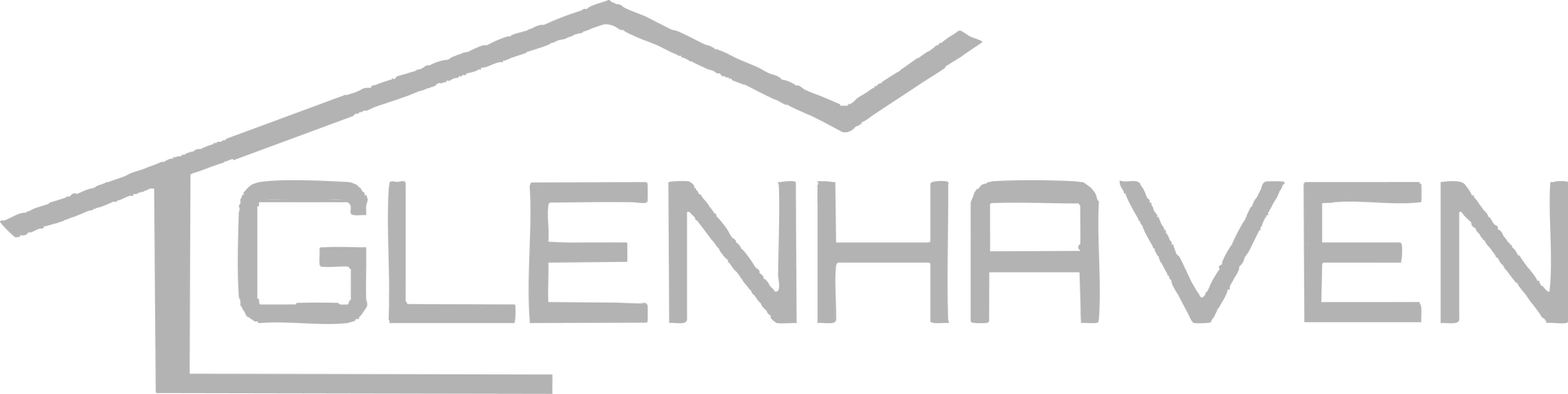 "GLENHAVEN" text with stylized house roof outline above.