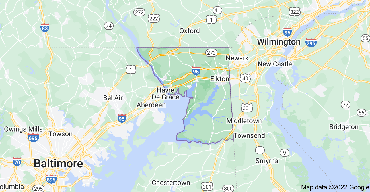 Cecil County Map