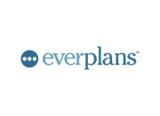 Logo for Everplans, featuring a blue dotted icon to the left of the word 