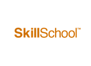 Logo for SkillSchool in orange text on a white background.