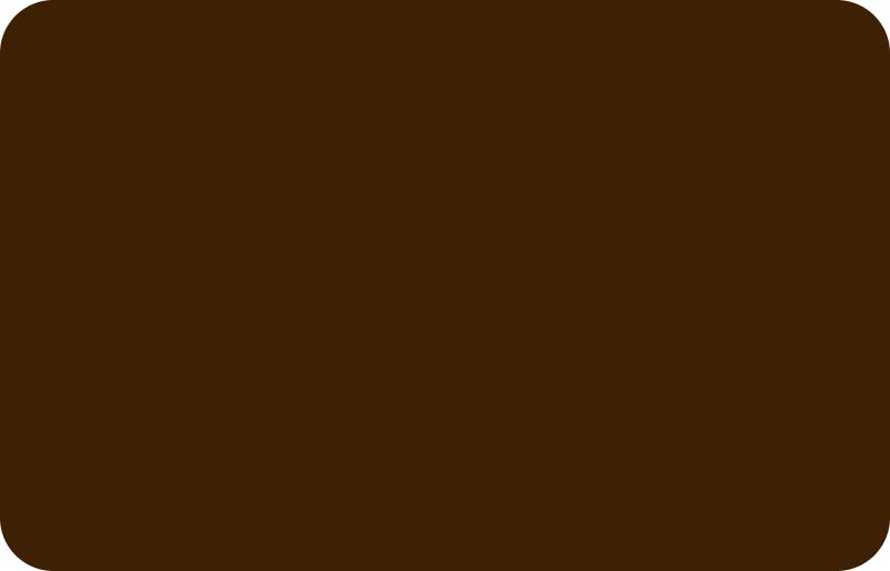Dark brown rectangle with rounded corners.