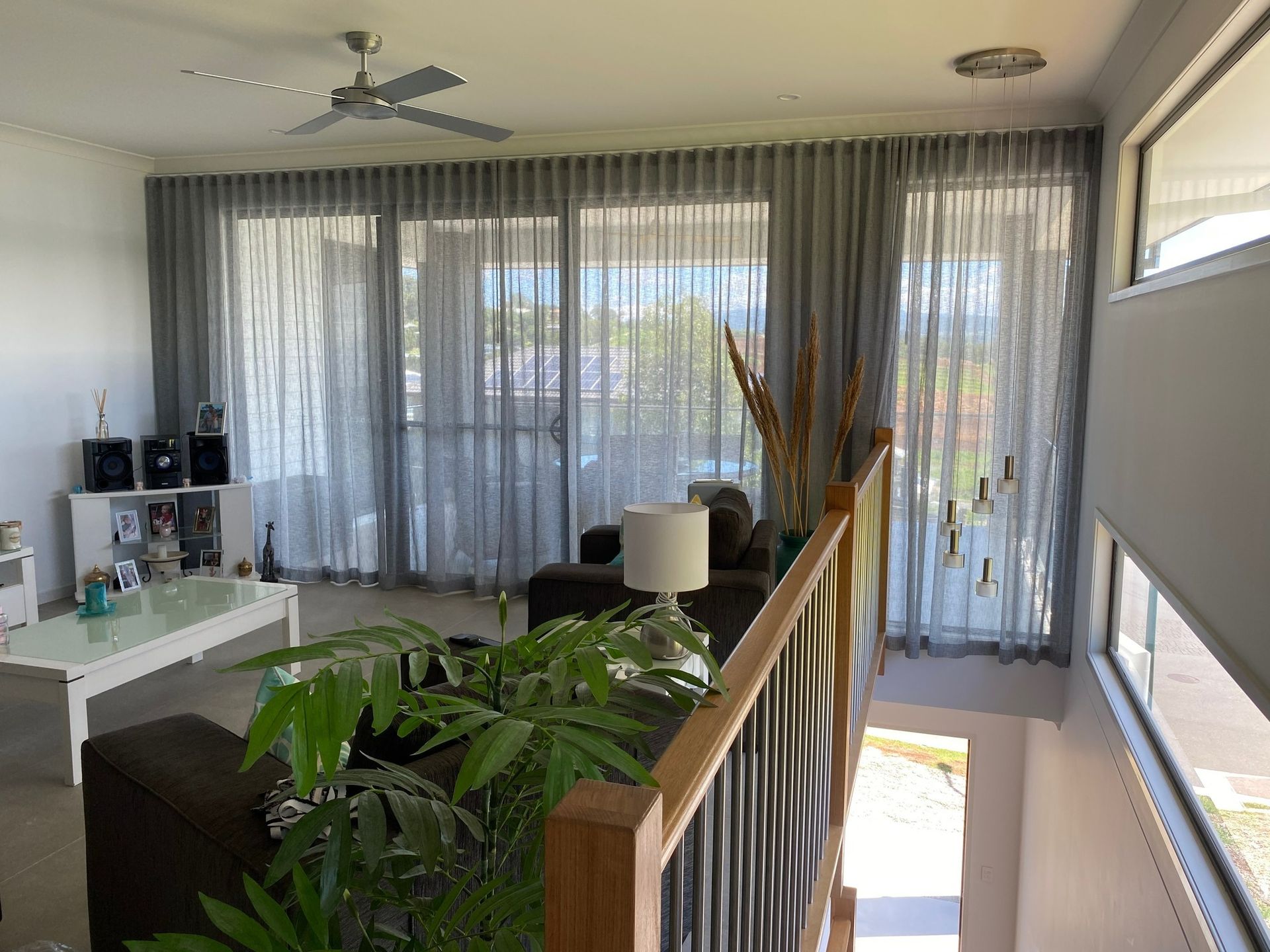 Bright Living Room With Sheer Curtains — Curtain Concepts in Pottsville, NSW