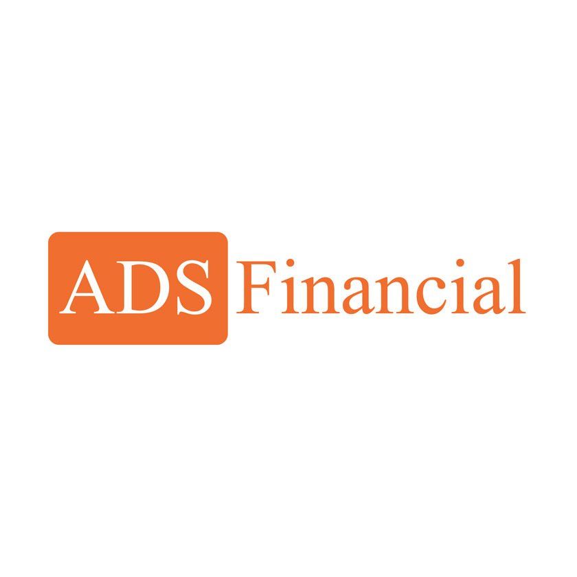ADS Financial logo with an orange square and white text.