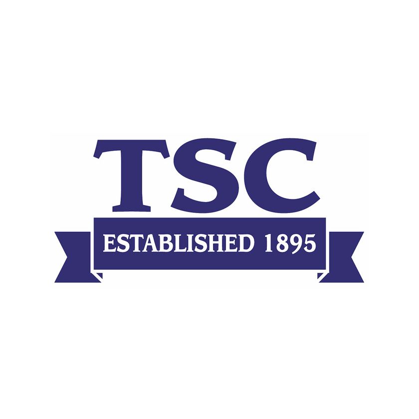 Blue logo: