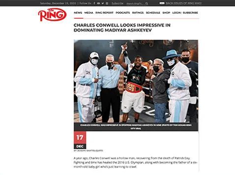 Ring TV - CHARLES CONWELL LOOKS IMPRESSIVE IN DOMINATING MADIYAR ASHKEYEV
