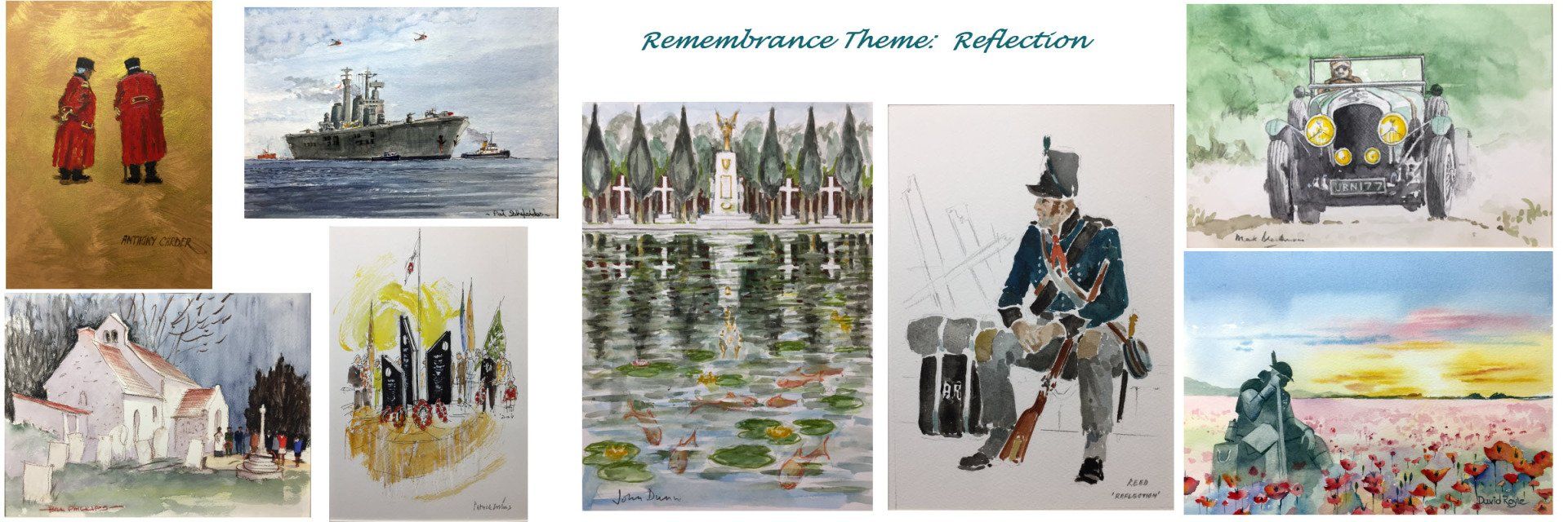 Bristol 1904 Arts - montage of sketches done on Remembrance Night
