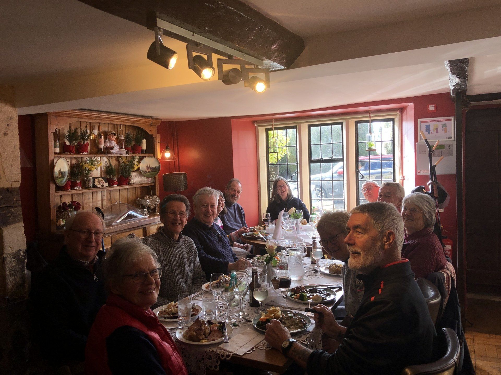 Bristol 1904 Arts - Walkers group image at lunch in Painswick