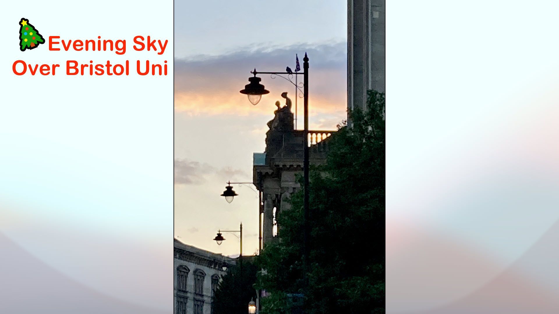 Evening Sky Over Bristol Uni