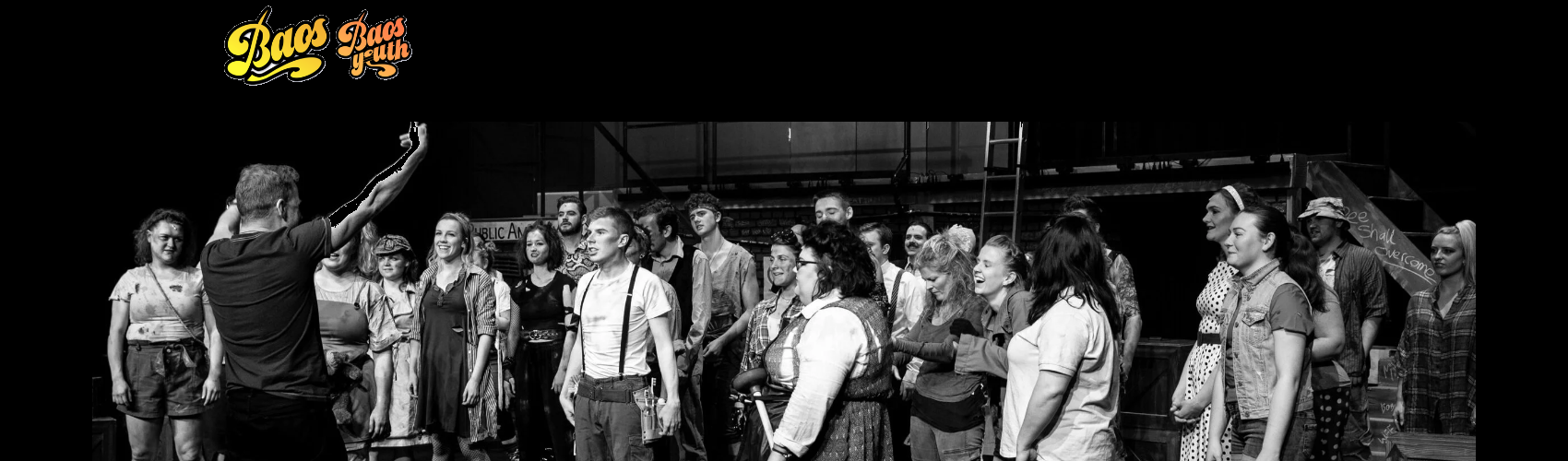 Image of BAOS Singers on stage - Bristol Amateur Operatic Society.