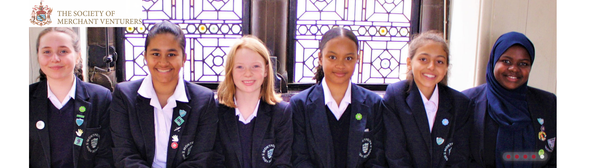 Image view of school children under the care and management of the Society of Merchant Venturers from their website