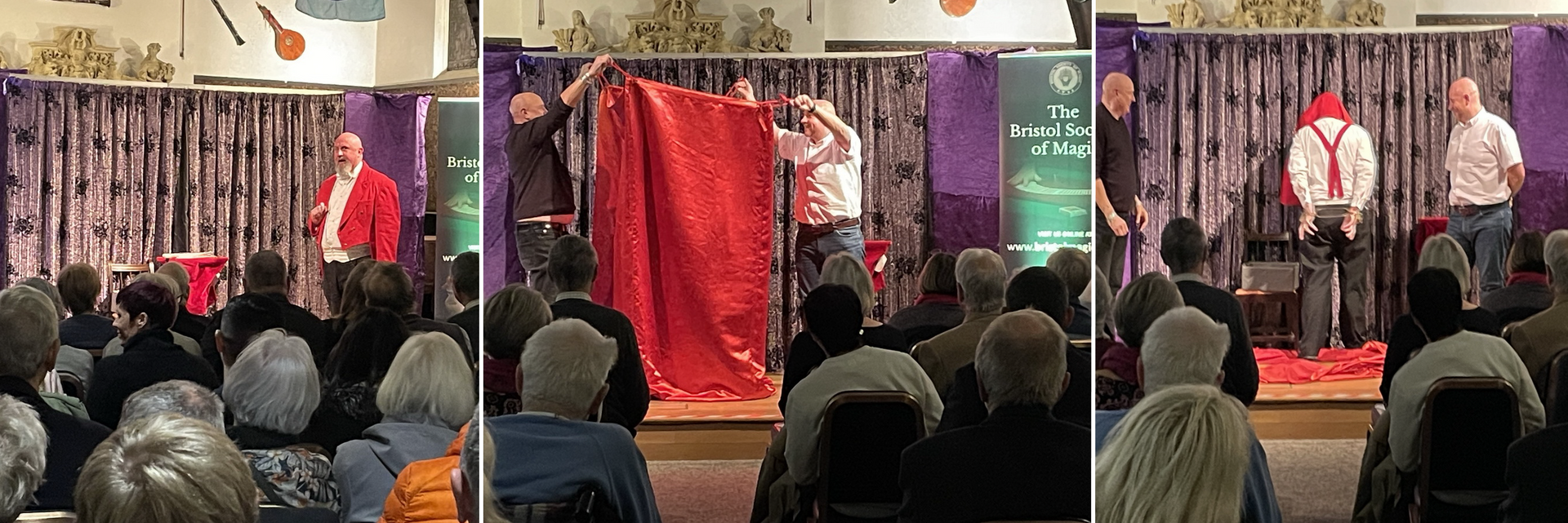 Bristol 1904 Arts - a magic performance by The Great Baldini member and also from the Bristol Society of Magic