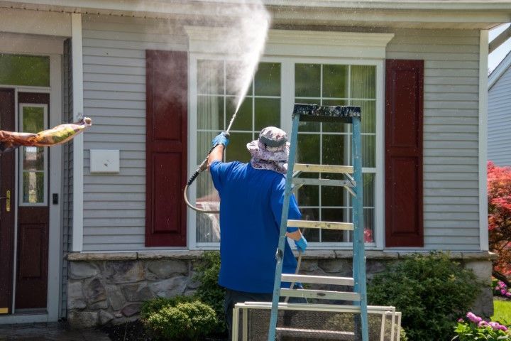 low pressure home exterior pressure wash