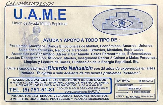 Un anuncio de uame en español.