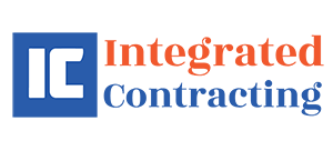Integrated Contracting logo with blue IC icon and orange-and-blue text