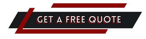 Black and red “GET A FREE QUOTE” banner button with diagonal stripes
