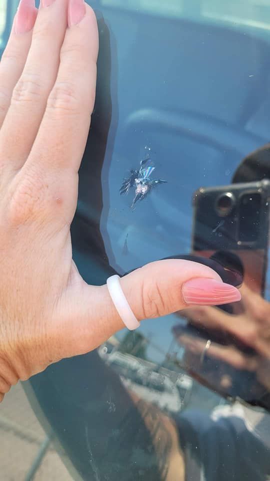 Before Volkswagen windshield repair service in Thornton, CO