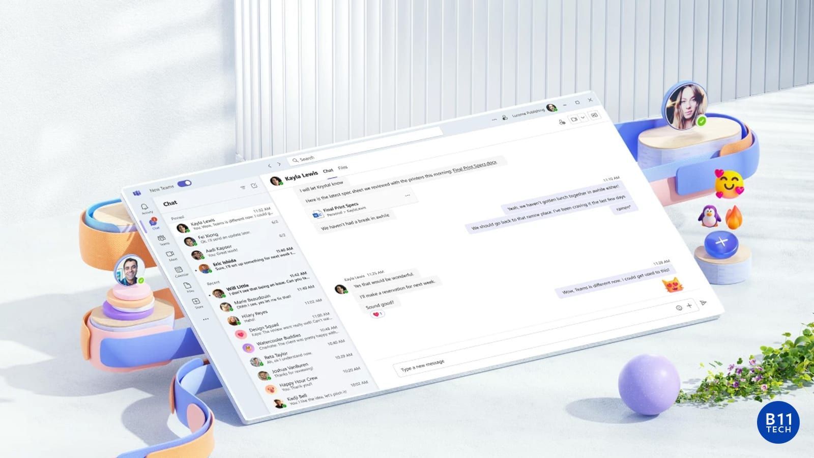 Microsoft Teams collaboration software shown in an official Microsoft image for Microsoft 365 migration and support