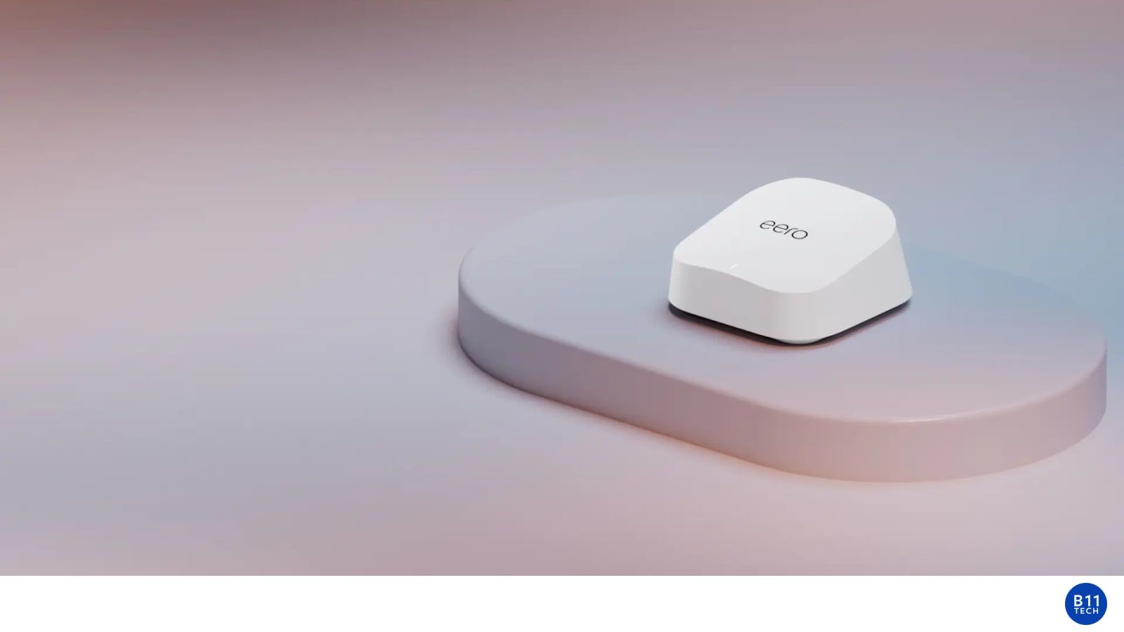 Eero 7 mesh Wi-Fi routers pictured for Ethernet and wired-backhaul planning.