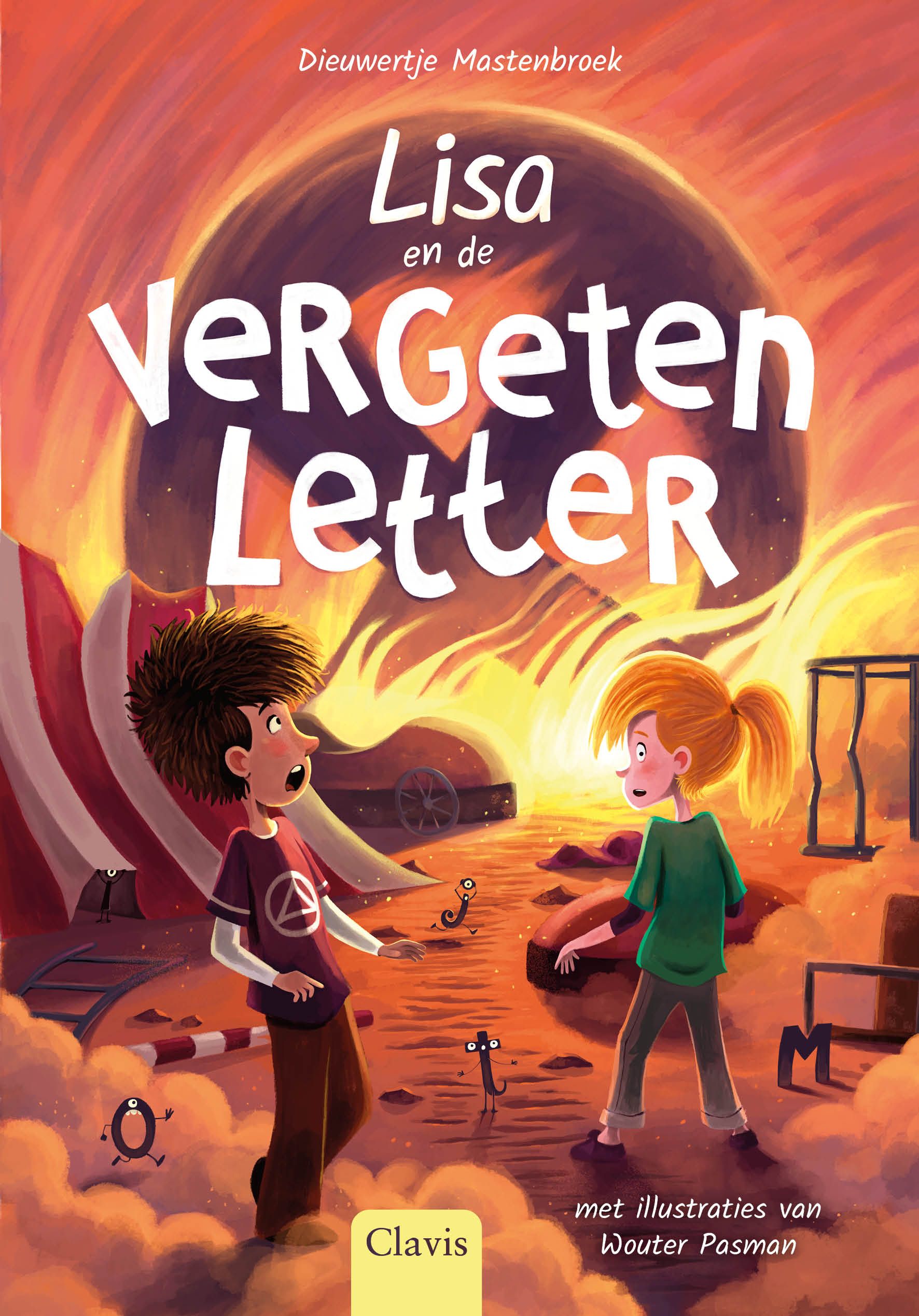 Lisa en de Vergeten letter. Uitgeverij Clavis. Dieuwertje Mastenbroek Wouter Pasman