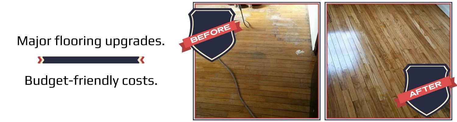 before & after flooring