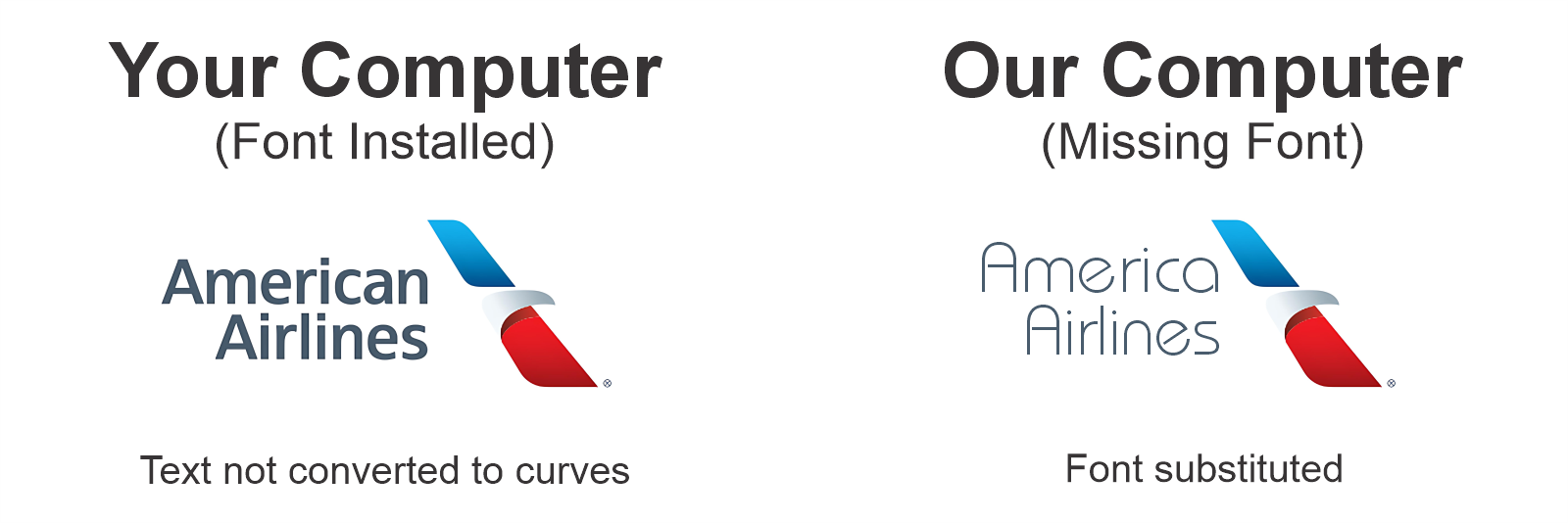 Font Substitution Example