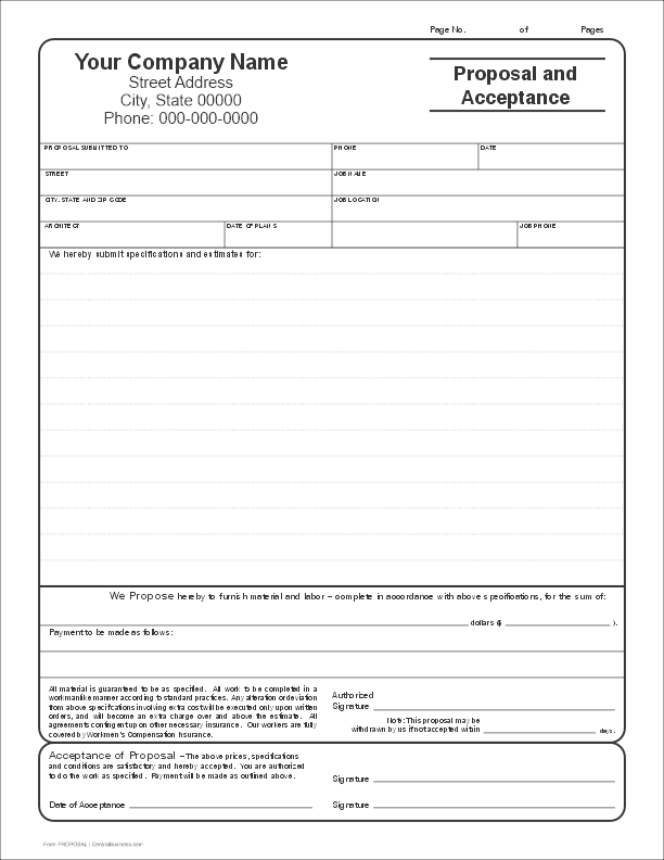 Proposal Template